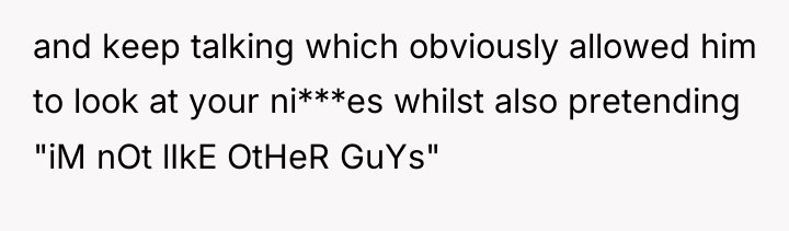 and keep talking which obviously allowed him to look at...