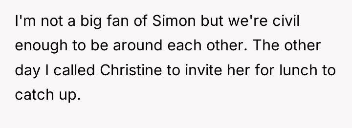 I'm not a big fan of Simon but we're civil...