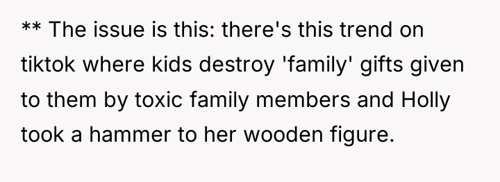 ** The issue is this: there's this trend on tiktok...