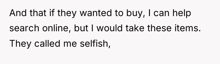 And that if they wanted to buy, I can help...