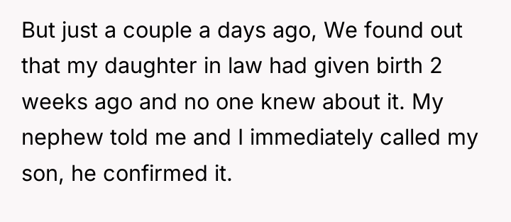 But just a couple a days ago, We found out...