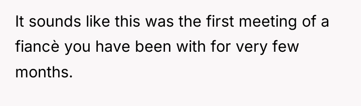 It sounds like this was the first meeting of a...