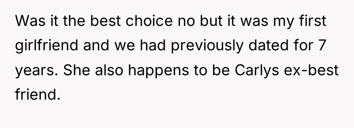 Was it the best choice no but it was my...