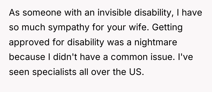 As someone with an invisible disability, I have so much...