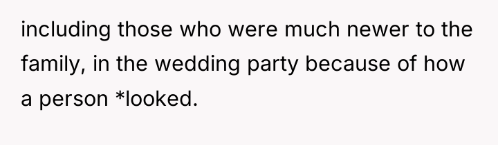 including those who were much newer to the family, in...