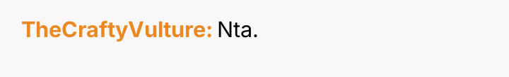 TheCraftyVulture Nta.