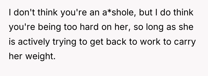 I don't think you're an a*shole, but I do think...