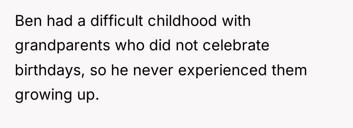 Ben had a difficult childhood with grandparents who did not...