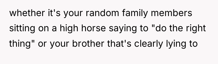 whether it's your random family members sitting on a high...