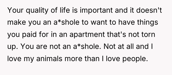 Your quality of life is important and it doesn't make...