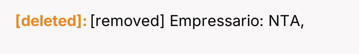 [deleted] [removed] Empressario: NTA,