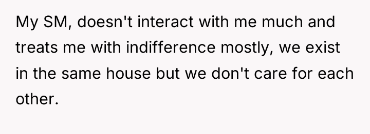 My SM, doesn't interact with me much and treats me...