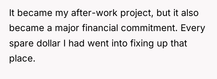 It became my after-work project, but it also became a...