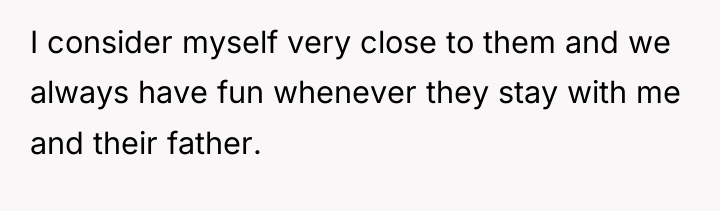 I consider myself very close to them and we always...