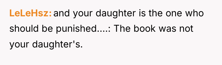 LeLeHsz and your daughter is the one who should be...