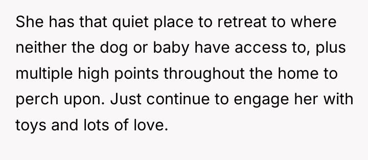 She has that quiet place to retreat to where neither...