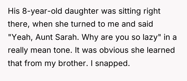 His 8-year-old daughter was sitting right there, when she turned...