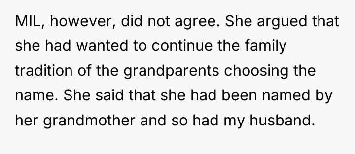 MIL, however, did not agree. She argued that she had...