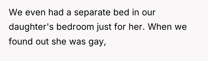 We even had a separate bed in our daughter's bedroom...