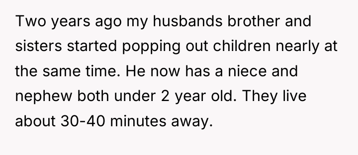 Two years ago my husbands brother and sisters started popping...