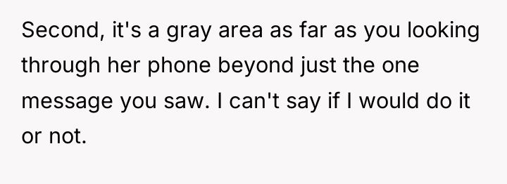 Second, it's a gray area as far as you looking...