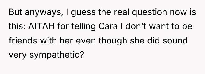 But anyways, I guess the real question now is this:...