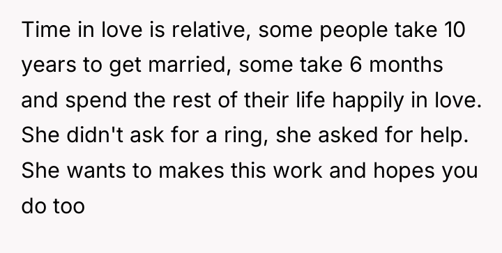 Time in love is relative, some people take 10 years...