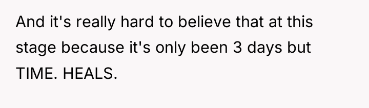 And it's really hard to believe that at this stage...