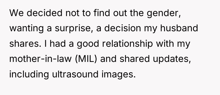 We decided not to find out the gender, wanting a...