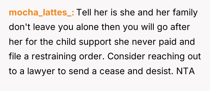 mocha_lattes_ Tell her is she and her family don't leave...