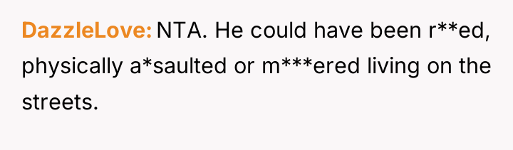DazzleLove NTA. He could have been r**ed, physically a*saulted or...