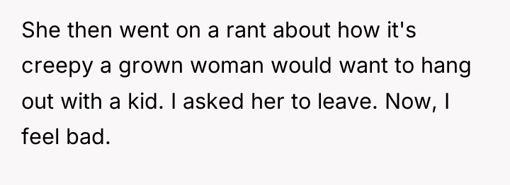 She then went on a rant about how it's creepy...