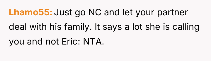 Lhamo55 Just go NC and let your partner deal with...