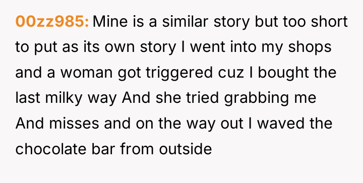 00zz985 Mine is a similar story but too short to...