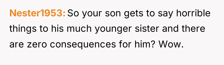 Nester1953 So your son gets to say horrible things to...