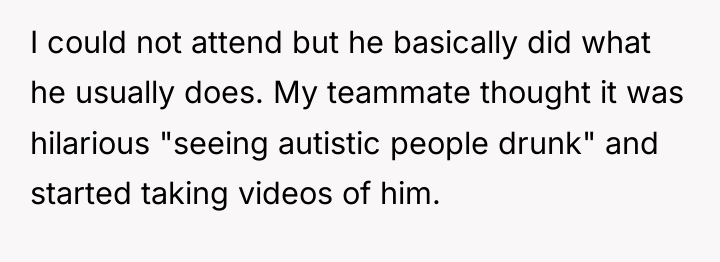 I could not attend but he basically did what he...