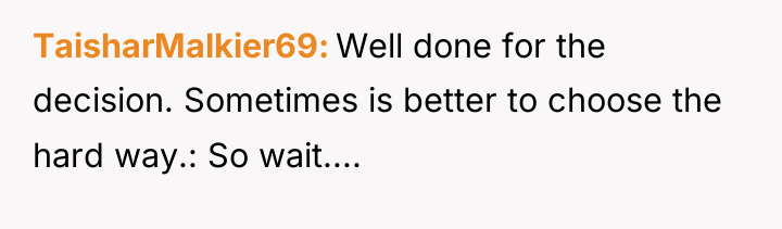 TaisharMalkier69 Well done for the decision. Sometimes is better to...
