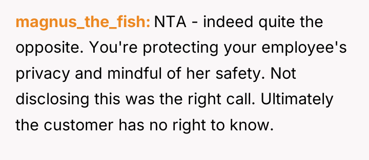 magnus_the_fish NTA - indeed quite the opposite. You're protecting your...