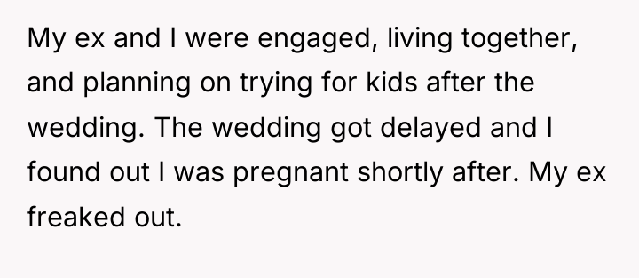 My ex and I were engaged, living together, and planning...