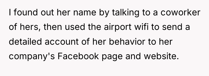 I found out her name by talking to a coworker...