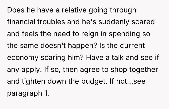 Does he have a relative going through financial troubles and...