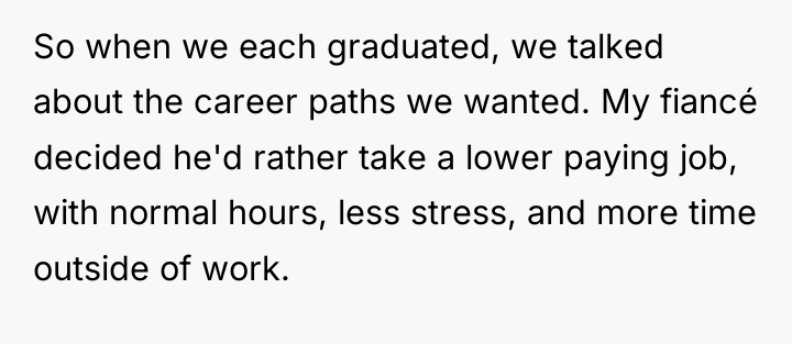 So when we each graduated, we talked about the career...