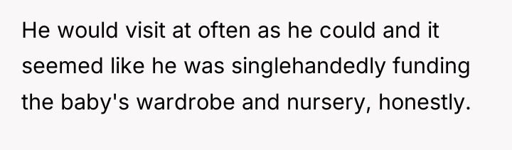 He would visit at often as he could and it...