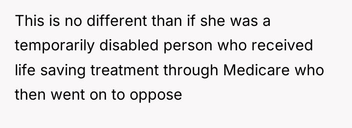 This is no different than if she was a temporarily...