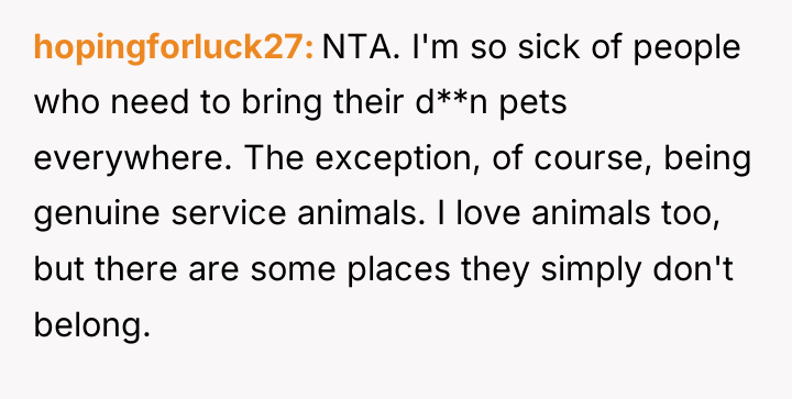 hopingforluck27 NTA. I'm so sick of people who need to...