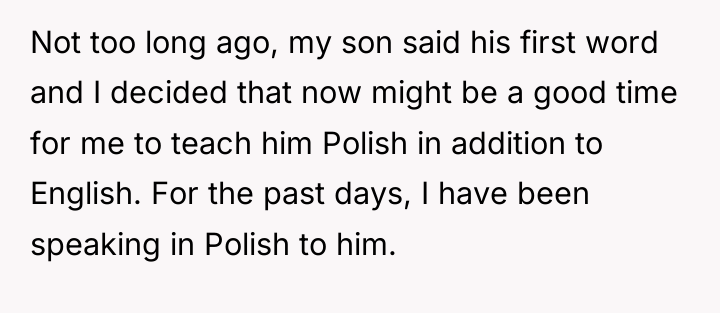 Not too long ago, my son said his first word...