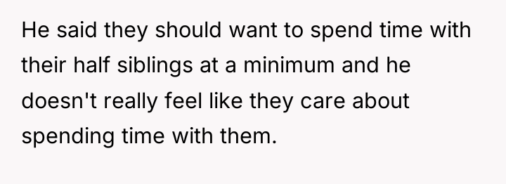 He said they should want to spend time with their...