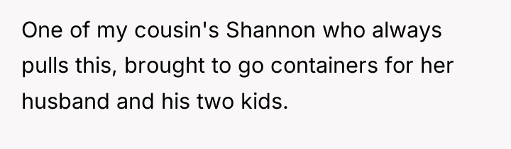 One of my cousin's Shannon who always pulls this, brought...