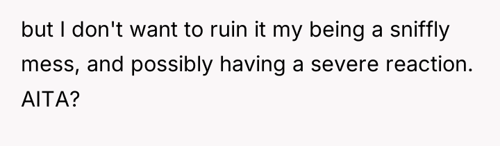 but I don't want to ruin it my being a...