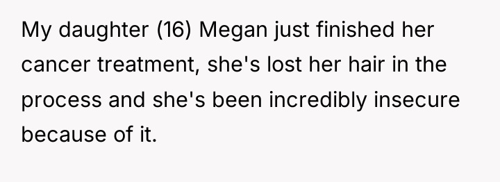 My daughter (16) Megan just finished her cancer treatment, she's...